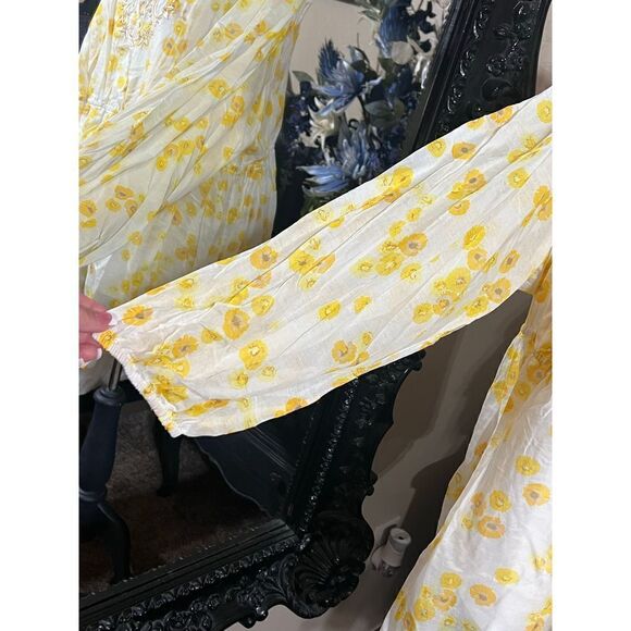 Plus Size ECI New York Secret Garden Silk Two Piece Long Sleeve Tunic Set NWT Si - Picture 2 of 4
